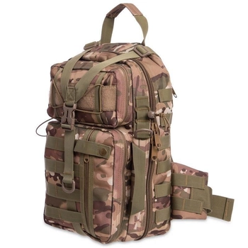 Рюкзак тактичний патрульний однолямковий SILVER KNIGHT TY-5386 30 л камуфляж