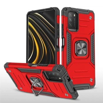 Чохол Protector для Xiaomi Poco M3 протиударний бампер з підставкою Red