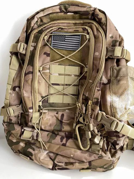 Тактический штурмовой военный сверхпрочный рюкзак Армии США Kronos со сменой литража с 39 л до 60 л Мультикам