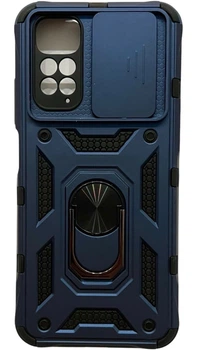 Чехол Camshield c кольцом-подставкой на Xiaomi Redmi Note 11S синий