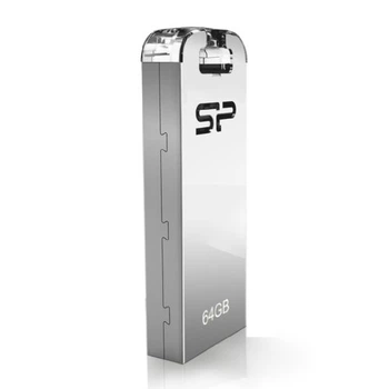 Флеш-накопичувач SiliconPower USB 2.0 Touch T03 64Gb Transparent metal (SP064GBUF2T03V1F)
