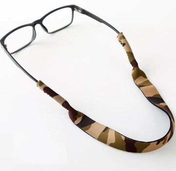 Тактичне забарвлення хакі Універсальний ремінець для окулярів з неопрену на дужки (761466014-1)