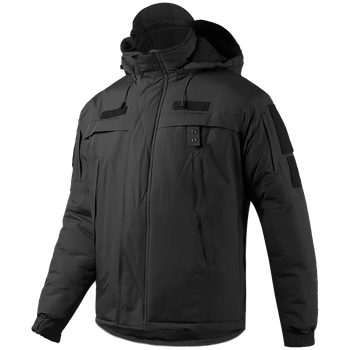 Куртка тактическая зимняя Patrol nylon black (черный) Camo-tec Размер 50