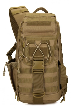 Рюкзак тактический однолямочный штурмовой Protector Plus X221 coyote