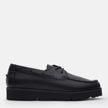 Жіночі топсайдери зі шкіри Prime Shoes 205 Black Leather 24-205-30173 37 23 см Чорні (2000000186009)