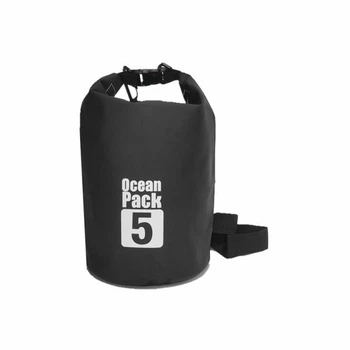 Водонепроникний рюкзак сумка гермомішок з шлейкою на плече Ocean Pack 5 л Black (HbP3989300)