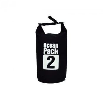 Водонепроницаемая рюкзак сумка гермомешок с шлейкой на плечо Ocean Pack 2 л Black (HbP050359)