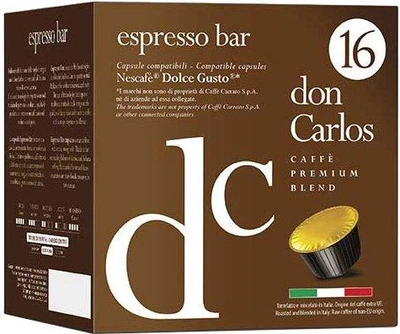 Кофе в капсулах Dolce Gusto Don Carlos Espresso Bar, 16 капсул