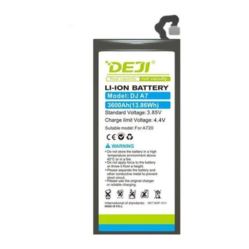 Акумулятор DEJI Samsung EB-BA720ABE для Galaxy A7 2017 SM-A720F, Galaxy J7 PRO SM-J730 (3600 mAh)