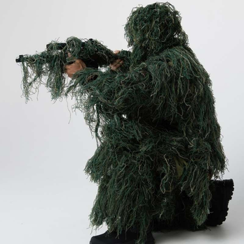 Маскировочный камуфляжный костюм Леший Кикимора, военный с капюшоном для снайпера, универсальный размер