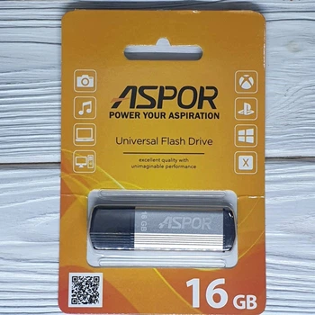 USB флешка Aspor AR121 16 ГБ сріблястий