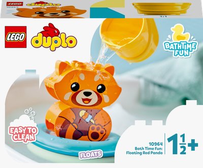 Конструктор LEGO DUPLO My First Веселое купание: Плавающая красная панда 5 деталей (10964)