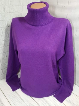 Гольф Milano батал горло-отворот L/XL (50-52) Фиолетовый