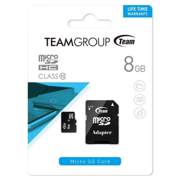Карта памяти MicroSDHC Class 10 TEAMGROUP 8GB