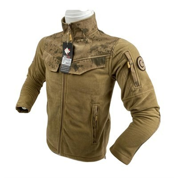 Куртка флісова тактична камуфляж Wolftrap розмір M