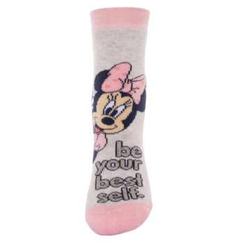 Носки махровые Minnie Mouse Disney 27-30 (4-7 лет) MN19003-1 Серо-розовый 8691109935724