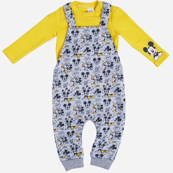 Полукомбинезон со свитшотом Mickey Mouse Disney 68-74 см (6-9 мес) MC18337 Бело-желтый 8691109924230