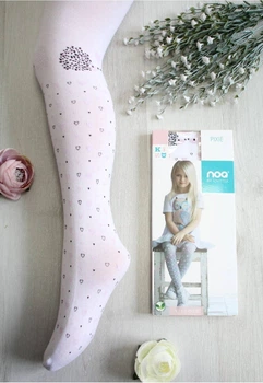 Колготи дитячі з малюнком PIXIE KNITTEX р.116-122 (білий)