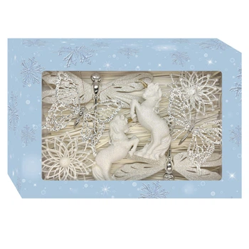 Набір ялинкових іграшок Christmas box-8 MIS LT 30x20x6 cm
