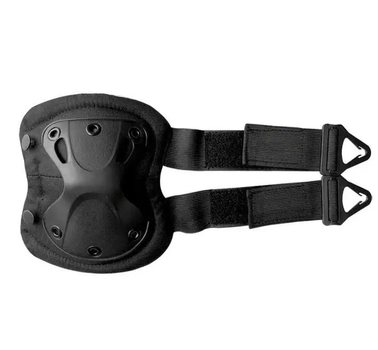 Комплект наколенники и налокотники с регулируемой защитой для локтей и колен черные