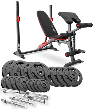 Набор Hop-Sport Strong 106кг со скамьей HS-1095