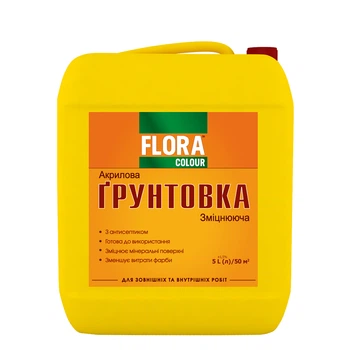 Грунтовка глубокопроникающая FLORA Сolour 5 л