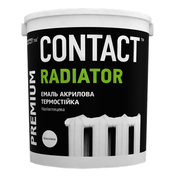 Эмаль акриловая для радиаторов CONTACT белая 2,5 л