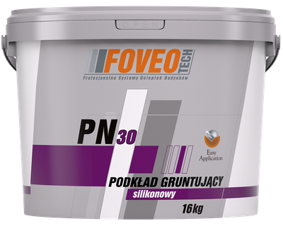 Грунтующая краска силиконовая FOVEO TECH PN 30 с кварцевым песком 16 кг