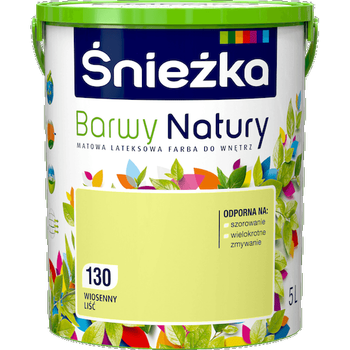 Краска интерьерная латексная Sniezka Barwy Natury 130 весенний цветок 5 л
