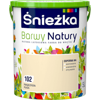 Краска интерьерная латексная Sniezka Barwy Natury 102 песчаный пляж 5 л