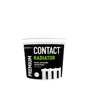 Эмаль акриловая для радиаторов CONTACT белая 0,45 л