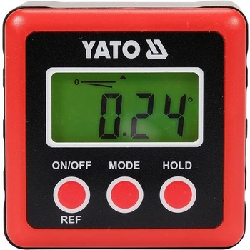 Угломер Yato&nbsp;электронный (диапазон 4х0-90°) с питанием от 2 батареек 1.5 В тип ААА (YT-71000)