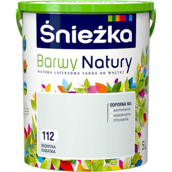 Краска интерьерная латексная Sniezka Barwy Natury 112 голубой цветник 5 л