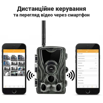 4G / APP Фотопастка, камера для полювання Suntek HC-801Pro, 4K, 30Мп, з live додатком iOS / Android