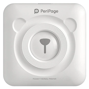Портативний Bluetooth термопринтер для смартфона PeriPage A6 білий (5050)