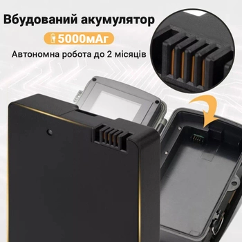 Фотоловушка, охотничья камера Suntek HC-801LTE-LI, со встроенным аккумулятором, 4G, SMS, MMS