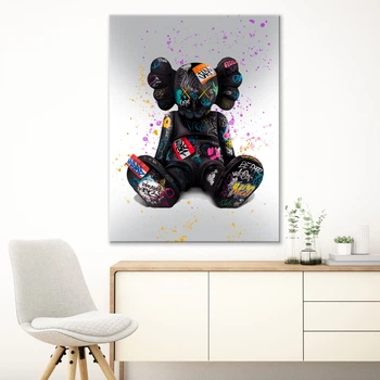 Картина Холстович KAWS №2 30x40 см. Картина для офиса, гостиной