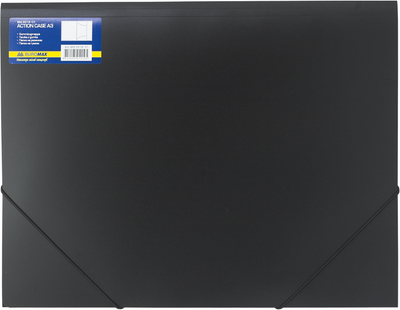 Папка пластикова на гумках Buromax Professional А3 чорний (BM.3918-01)