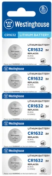Литиевые батарейки Westinghouse Lithium таблетка CR1632 3 В 5 шт (889554001615)
