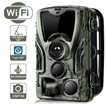 WiFi Фотоловушка, камера для охоты с 4К разрешением Suntek WiFi801pro, 30 Мп, приложение iOS / Android