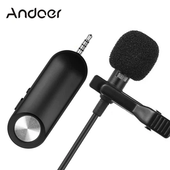Беспроводной петличный микрофон Andoer BM02, петличка для телефона, смартфона до 20 метров