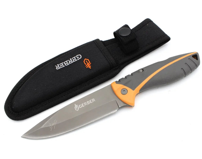 Нож туристический для охоты и рыбалки Gerber Bear Grylls BG1606 24 см в чехле