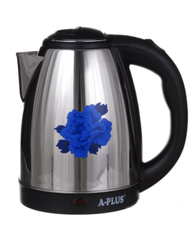 Электрический чайник A-Plus на 2 л с рисунком цветок (AP-1690-1)
