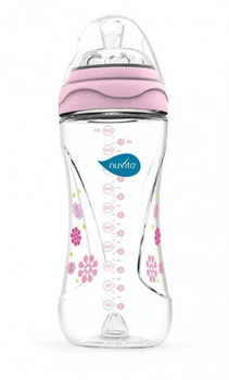 Бутылочка для годування Nuvita Mimic 330 мл 4м+ Антиколікова, рожева NV6050Pink
