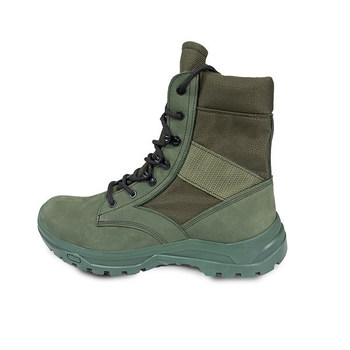 Тактические ботинки BlackBay высокие зеленые на шнурках с зеленой подошвой (S-3-GREEN) | 42 (28см)