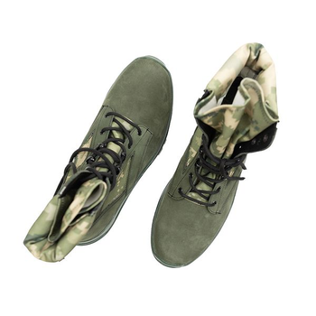Тактические ботинки BlackBay высокие хаки на шнурках с зеленой подошвой (S-3-HAKI) | 46 (30.5см)