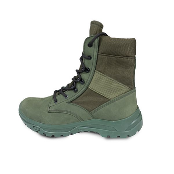 Тактичні черевики BlackBay високі зелені на шнурівці та зеленою підошвою (S-3-GREEN) | 39 (26см)