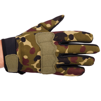 Перчатки тактические с закрытыми пальцами Zelart 8791 размер XL Camouflage
