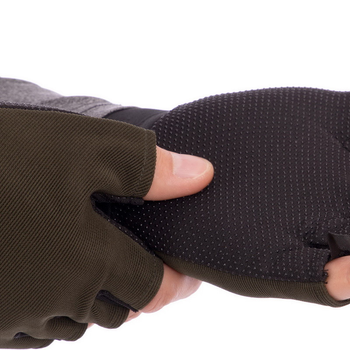 Перчатки тактические с открытыми пальцами Zelart 4379 размер XL Olive