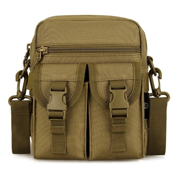 Армейская тактическая сумка наплечная Защитник 108 хаки